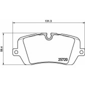 Колодки тормозные дисковые для LAND ROVER RANGE ROVER(LG,LW) <b>BREMBO P 44 021</b>