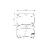 Колодки тормозные дисковые для KIA AVELLA, RIO(DC,DC#) / MAZDA 121(DB), 323 P(BA), 323(BG), DEMIO(DW), FAMILIA(BA,BG) <b>BREMBO P 49 016 / 21654</b>