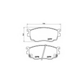 Колодки тормозные дисковые для MAZDA 626(GF,GW), PREMACY(CP) <b>BREMBO P 49 026 / 23777</b>