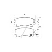 Колодки тормозные дисковые для MAZDA 6(GG,GY) <b>BREMBO P 49 032 / 24046</b>