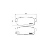 Колодки тормозные дисковые для MAZDA RX 8(SE17) <b>BREMBO P 49 035 / 24039</b>