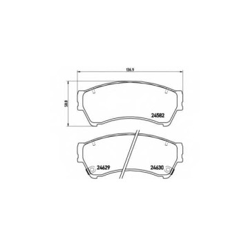 Колодки тормозные дисковые BREMBO P 49 039