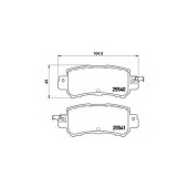 BREMBO P49047 - колодки тормозные, задние