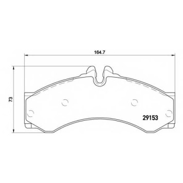 BREMBO P50028 - колодки тормозные, передние/задние