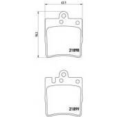 Колодки тормозные дисковые для MERCEDES C(CL203,S203,W203), CLC(CL203), CLK(A208,A209,C208,C209), E(A124,C124,S210,W210), SLK(R171) <b>BREMBO P 50 033 / 21898</b>