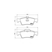 BREMBO P50052 - колодки тормозные, задние