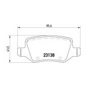 Колодки тормозные дисковые для MERCEDES A(W168), VANEO(414) <b>BREMBO P 50 058 / 23138</b>