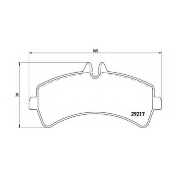 BREMBO P50060 - колодки тормозные, задние