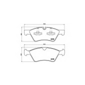 BREMBO P50063 - колодки тормозные, передние