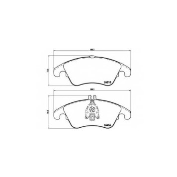 Колодки тормозные дисковые для MERCEDES C(C204,S204,W204), CLS(C218,X218), E(A207,C207,S212,W212), SLK(R172) <b>BREMBO P 50 069 / 24310</b>