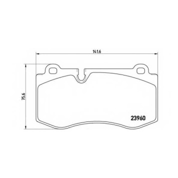 BREMBO P50074 - колодки тормозные, передние