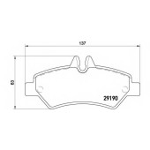 Колодки тормозные дисковые для MERCEDES SPRINTER(906) / VW CRAFTER(2E#,2F#) <b>BREMBO P 50 084 / 29190</b>