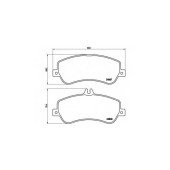 BREMBO P50086 - колодки тормозные, передние