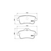 Колодки тормозные дисковые для MERCEDES A(W176), CLA(C117,X117), GL(X166), GLA(X156), GLE(C292,W166), GLS(X166), M(W166), SLK(R172) <b>BREMBO P 50 099</b>