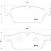 BREMBO P50112 - колодки тормозные, передние