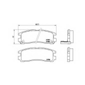 Колодки тормозные дисковые для CHRYSLER CIRRUS, SEBRING / HYUNDAI SANTAMO / MITSUBISHI ECLIPSE, GALANT, MAGNA, PAJERO PININ, SANTAMO, SAPPORO, SIGMA, SPACE RUNNER, SPACE, VERADA <b>BREMBO P 54 012 / 21706</b>