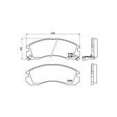 BREMBO P54017 - колодки тормозные, передние