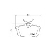 Колодки тормозные дисковые для MITSUBISHI CARISMA(DA#), COLT CZC(RG), COLT(Z2#A,Z3#A), SPACE STAR(DG#A) / VOLVO S40(VS), V40(VW) <b>BREMBO P 54 023 / 21861</b>