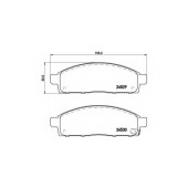 BREMBO P54038 - колодки тормозные, передние