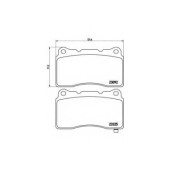 Колодки тормозные дисковые для HONDA CIVIC(FK) / MITSUBISHI LANCER(CJ-CP#, CS#A, CT0, CY/Z#A) / SUBARU IMPREZA(G3, GD, GG, GH, GR) <b>BREMBO P 54 039 / 23092</b>