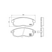 Колодки тормозные дисковые для INFINITI I30 / NISSAN 180 SX(S13), 200 SX(S13), ALTIMA, CEFIRO, MAXIMA QX(A32), MAXIMA(J30), SENTRA(B15) <b>BREMBO P 56 021 / 21561</b>
