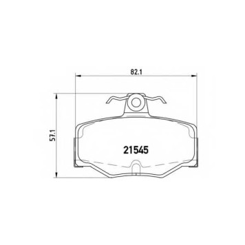 Колодки тормозные дисковые BREMBO P 56 024 / 21545
