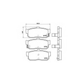 Колодки тормозные дисковые для INFINITI G20, I30 / NISSAN 100 NX, ALMERA, ALTIMA, CEFIRO, MAXIMA QX, MAXIMA, PRIMERA, PULSAR, SENTRA, SUNNY <b>BREMBO P 56 029 / 21713</b>