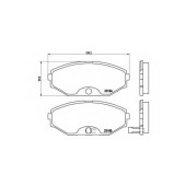 Колодки тормозные дисковые для INFINITI J30, Q45 / NISSAN CEFIRO(J31), MAXIMA QX(A33) <b>BREMBO P 56 045 / 23184</b>