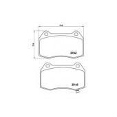 Колодки тормозные дисковые для NISSAN 350 Z(Z33) <b>BREMBO P 56 047 / 23142</b>