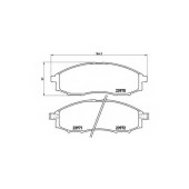 Колодки тормозные дисковые для NISSAN PICKUP(D22) <b>BREMBO P 56 049 / 23970</b>