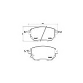 Колодки тормозные дисковые для INFINITI FX, M35, M45 / NISSAN MURANO(Z50) <b>BREMBO P 56 051 / 24056</b>