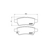 BREMBO P56060 - колодки тормозные, задние