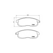 Колодки тормозные дисковые для NISSAN JUKE(F15), PULSAR(C13), SENTRA(B17), SYLPHY(B17), TEANA(J31,J32,J33), TIIDA(C11X,C12,SC11X) <b>BREMBO P 56 065 / 21561</b>