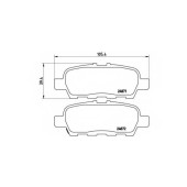 BREMBO P56068 - колодки тормозные, задние