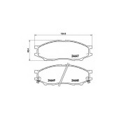 Колодки тормозные дисковые для NISSAN ALMERA(B10), CUBE(Z10), SUNNY <b>BREMBO P 56 083</b>