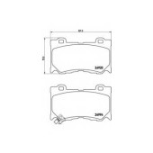 Колодки тормозные дисковые для INFINITI FX, QX70 <b>BREMBO P 56 084</b>
