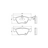 Колодки тормозные дисковые для OPEL CALIBRA(85#), OMEGA(21#, 22#, 23#, 25#, 26#, 27#), VECTRA(86#, 87#, 88#, 89#) / SAAB 900 <b>BREMBO P 59 019 / 21411</b>