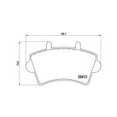 Колодки тормозные дисковые для NISSAN INTERSTAR(X70) / OPEL MOVANO(E9,F9,H9,J9,U9) / RENAULT MASTER(ED/HD/UD,FD,JD) <b>BREMBO P 59 039 / 23613</b>