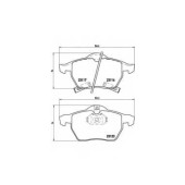 Колодки тормозные дисковые для OPEL ASTRA(F07#, F08#, F35#, F48#, F67), VECTRA(31#), ZAFIRA(F75#) / SAAB 9-3(YS3D), 9-5(YS3E) <b>BREMBO P 59 048 / 23116</b>