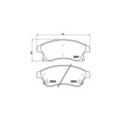 BREMBO P59076 - колодки тормозные, передние