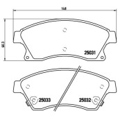 Колодки тормозные дисковые Xtra <b>BREMBO P59076X</b>
