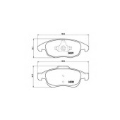 Колодки тормозные дисковые для CITROEN BERLINGO(B9), C4(B7,UA#,UD#), DS4, DS5 / PEUGEOT 5008, PARTNER <b>BREMBO P 61 083 / 24538</b>