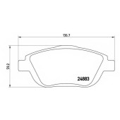 Колодки тормозные дисковые для CITROEN C3(FC#), DS3 / PEUGEOT 2008 <b>BREMBO P 61 103 / 24883</b>