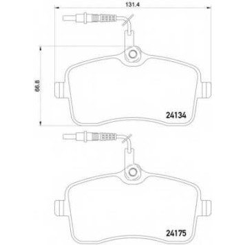 Колодки тормозные дисковые для PEUGEOT 407(6D#,6E#) <b>BREMBO P 61 109</b>