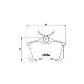 BREMBO P68024 - колодки тормозные, задние