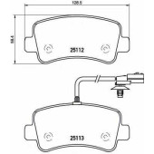 Колодки тормозные дисковые для NISSAN NV400 / OPEL MOVANO / RENAULT MASTER(EV,FV,HV,JV,UV) <b>BREMBO P 68 063</b>