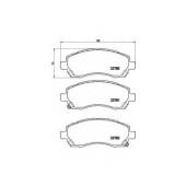 Колодки тормозные дисковые для SUBARU IMPREZA(GC,GF,GFC,GG), LEGACY(BD,BE,BG,BH) <b>BREMBO P 78 009 / 23780</b>