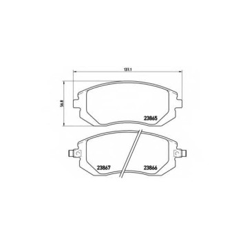 Колодки тормозные дисковые BREMBO P 78 013