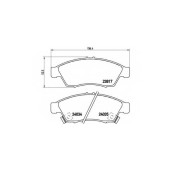 Колодки тормозные дисковые для SUZUKI LIANA(ER) <b>BREMBO P 79 014 / 23817</b>