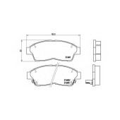 Колодки тормозные дисковые для TOYOTA CAMRY, CARINA E, CELICA, CHASER, COROLLA, GAIA, MARK, PICNIC, RAV 4 <b>BREMBO P 83 034 / 21601</b>